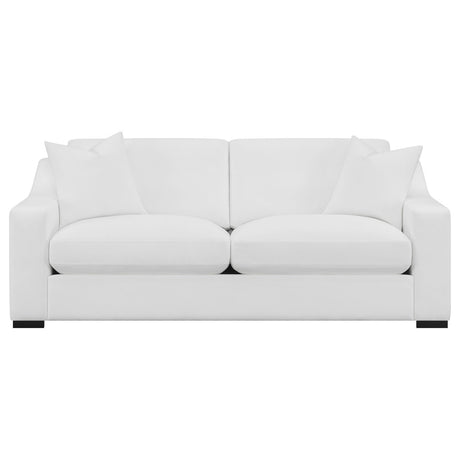 Ashlyn Upholstered Sloped Arms Sofa White