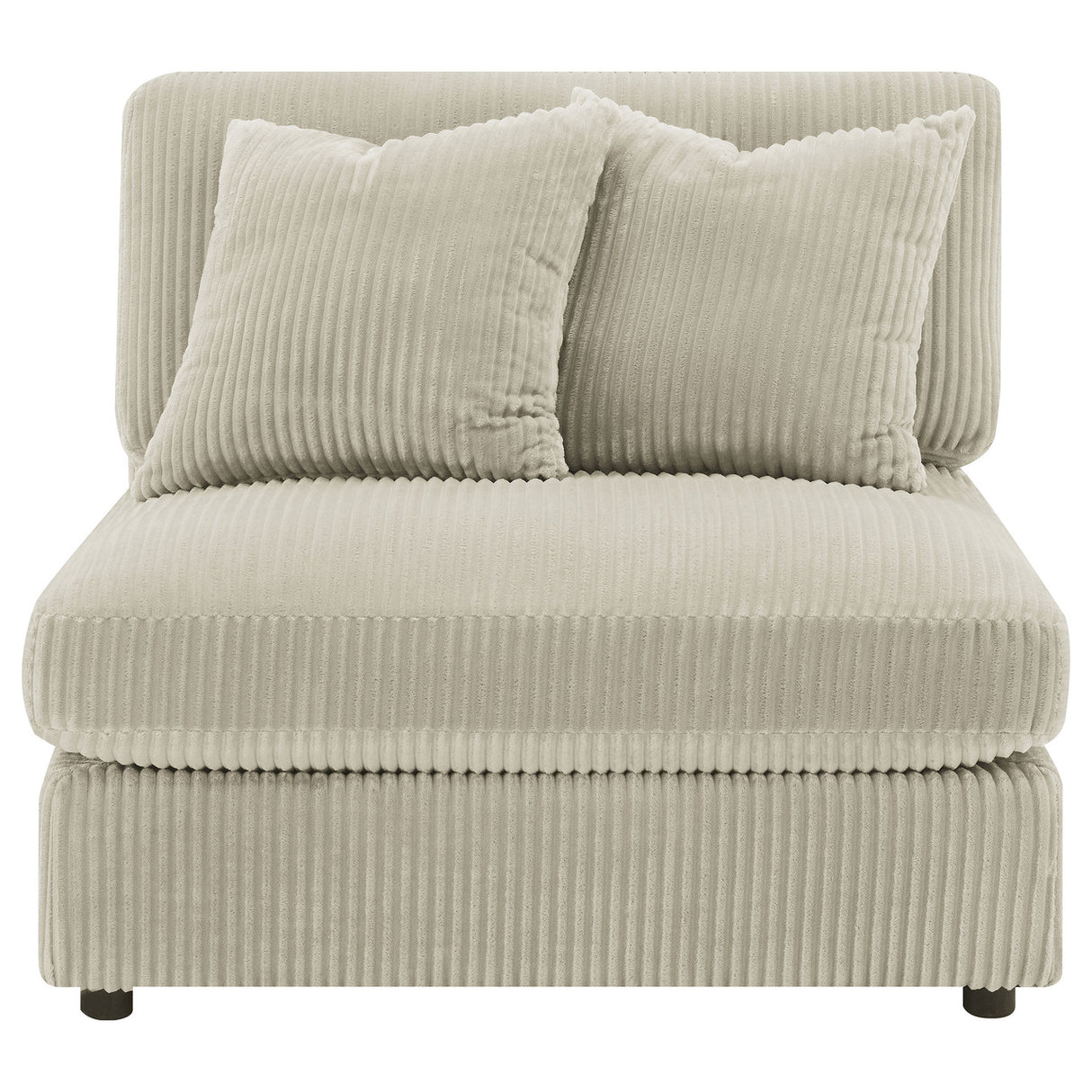 Blaine Upholstered Armless Chair Sand