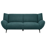 Acton 3-piece Upholstered Flared Arm Sofa Set Teal Blue