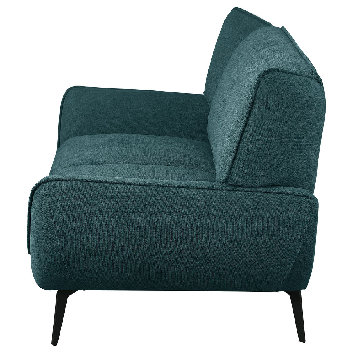 Acton Upholstered Flared Arm Loveseat Teal Blue