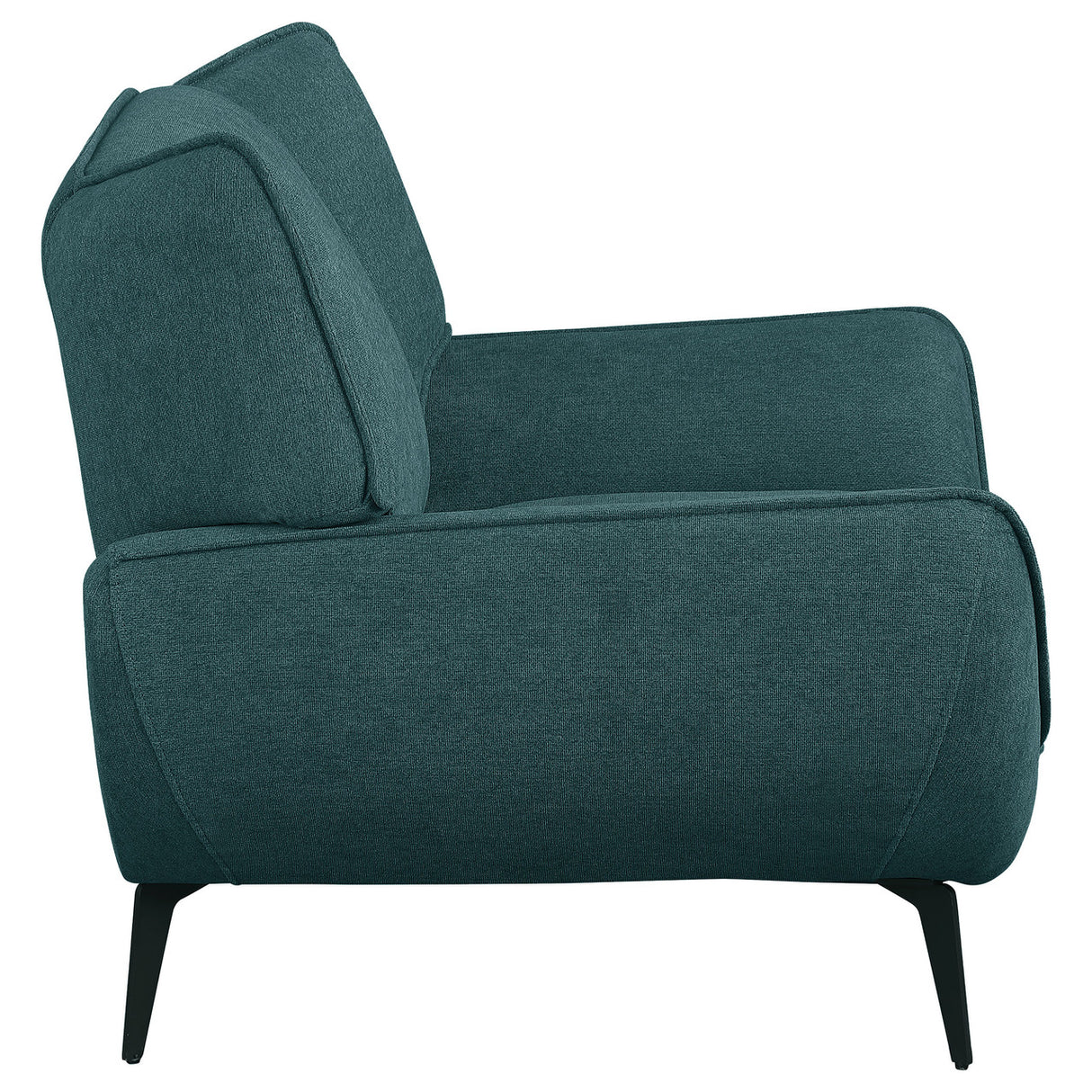 Acton Upholstered Flared Arm Chair Teal Blue