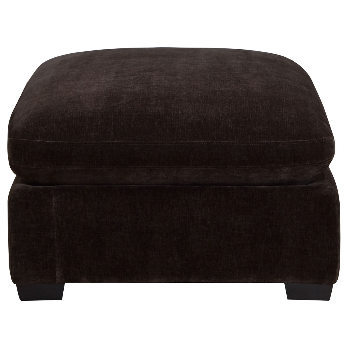 Lakeview Upholstered Ottoman Dark Chocolate