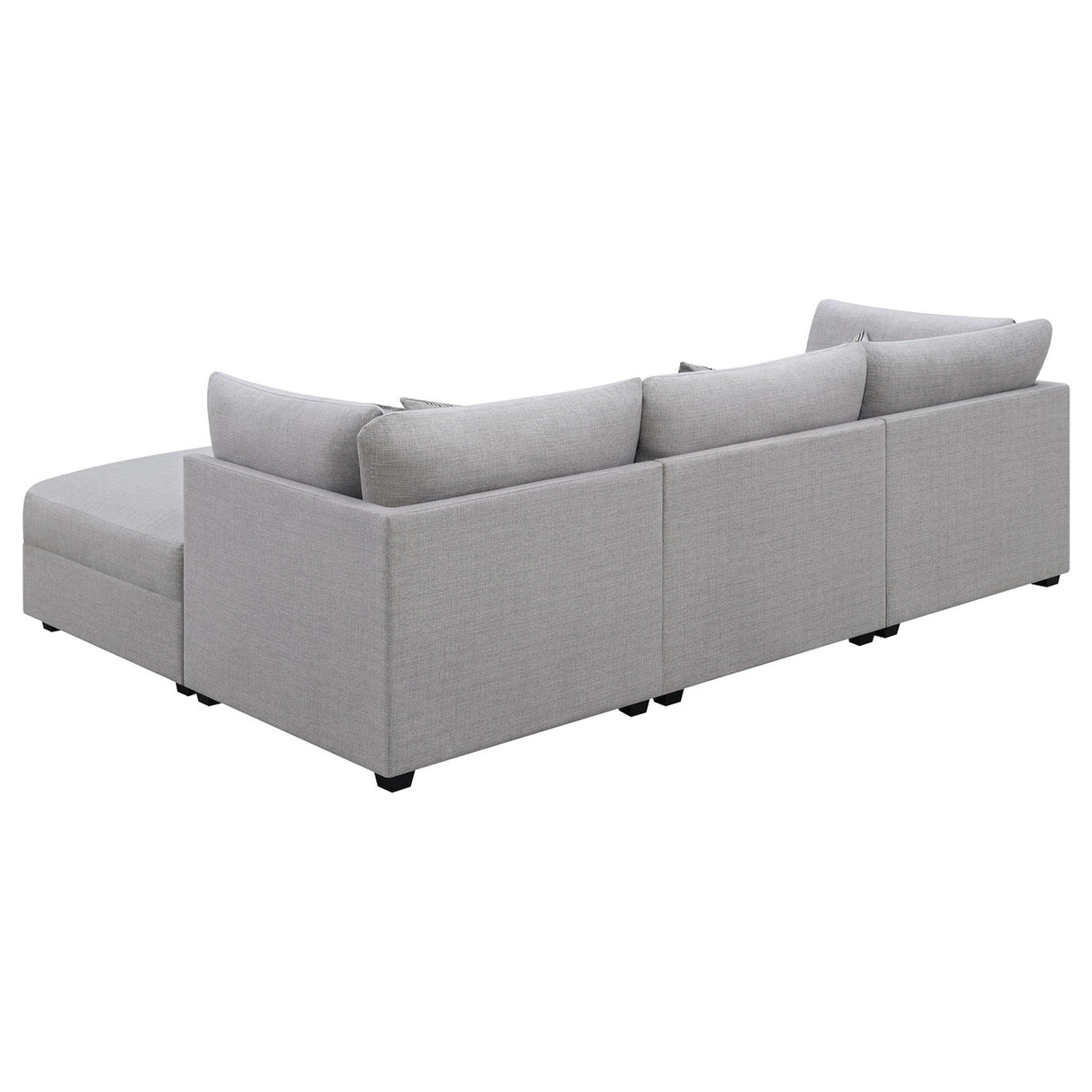 Cambria 4-piece Upholstered Modular Sectional Grey