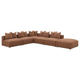 Jennifer Upholstered Corner Terracotta