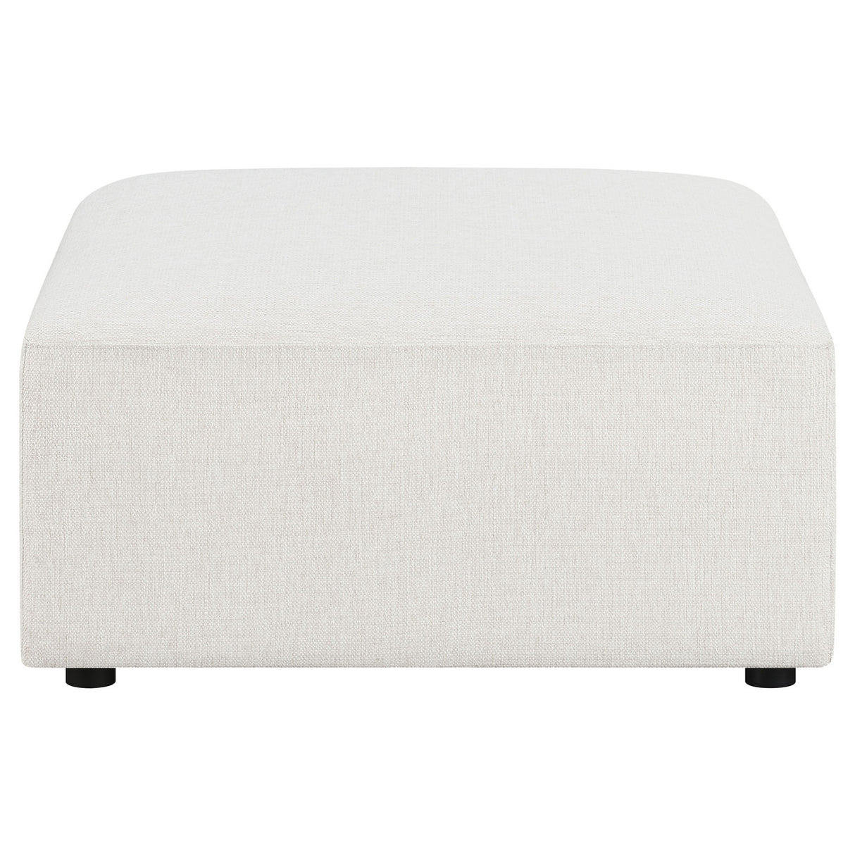 Freddie Upholstered Square Ottoman Pearl