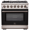 Forno 36" Capriasca Gas Range with 6 Burners, Convection Oven and 120,000 BTUs - FFSGS6260-36