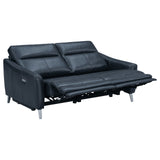 Derek Upholstered Power Sofa (Blue)