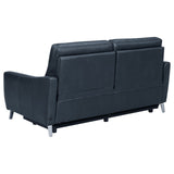 Derek Upholstered Power Sofa (Blue)