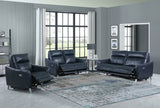 Derek Upholstered Power Sofa (Blue)