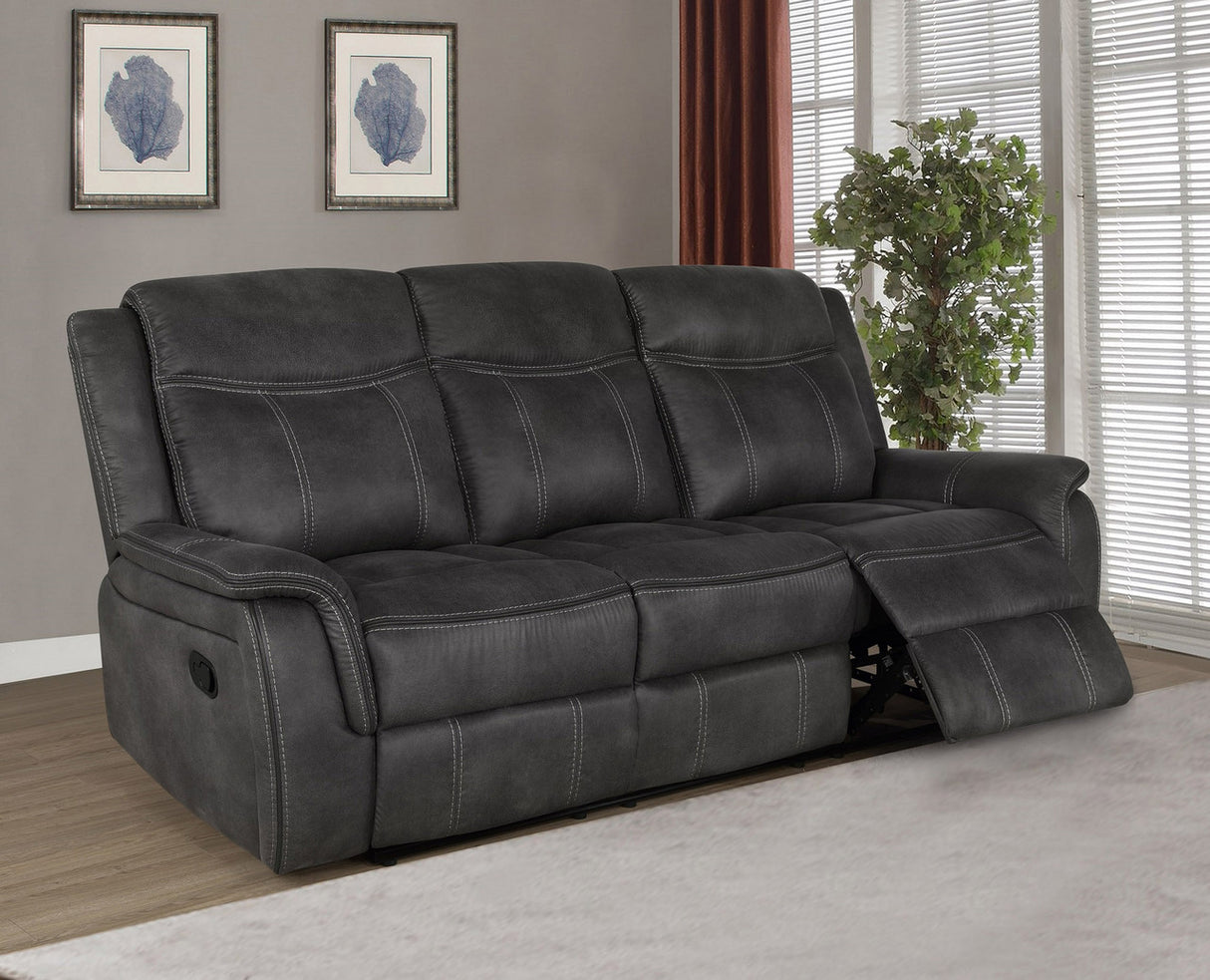 Lawrence Upholstered Tufted Back Motion Sofa