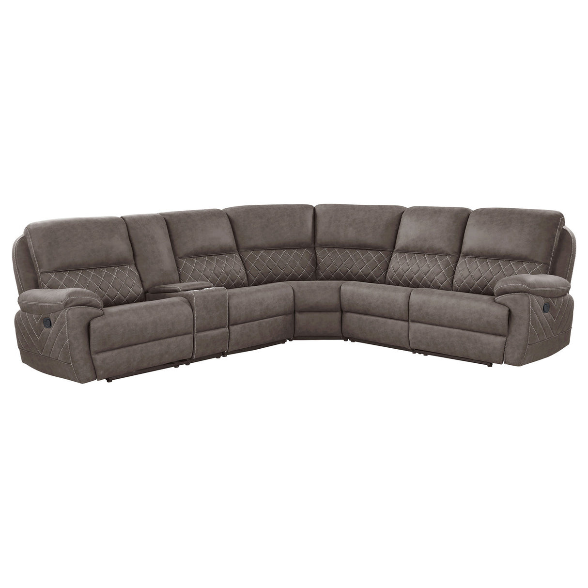 Variel Modular Sectional Armless Chair Brown