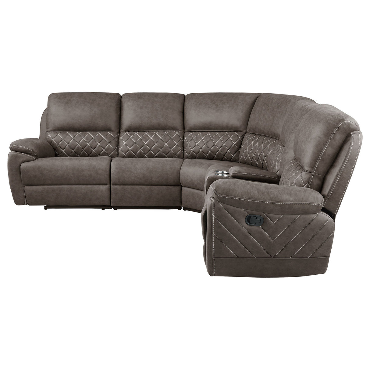 Variel Modular Sectional Armless Chair Brown