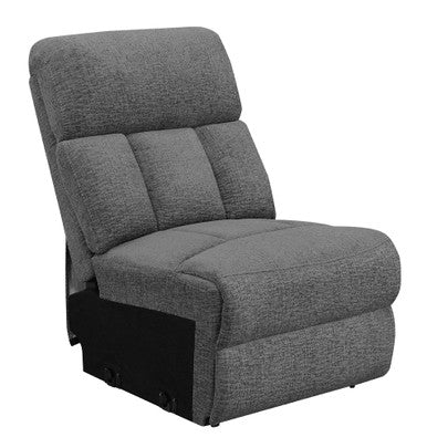 Bahrain Modular Sectional Armless Chair Charcoal