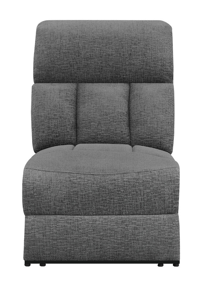 Bahrain Modular Sectional Armless Power Recliner Charcoal