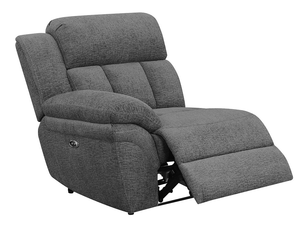 Bahrain Modular Sectional LAF Power Recliner Charcoal