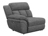 Bahrain Modular Sectional LAF Power Recliner Charcoal