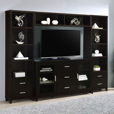 Lewes 4-piece Entertainment Center Cappuccino