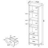 Lewes 4-piece Entertainment Center Cappuccino