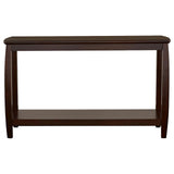 Dixon Rectangular Sofa Table with Lower Shelf Espresso