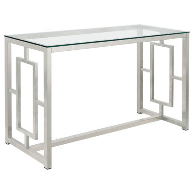 Occasional Contemporary Nickel Sofa Table