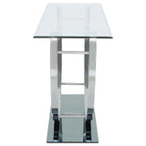 Danville U-shaped Sofa Table Chrome