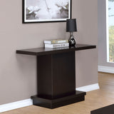 Reston Pedestal Sofa Table Cappuccino