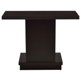 Reston Pedestal Sofa Table Cappuccino