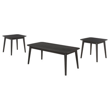 Carey 3-piece Occasional Set with Coffee and End Tables Black