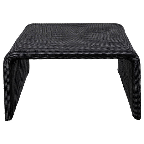 Cahya Woven Rattan Sqaure Coffee Table Black