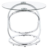 Warren 3-piece Occasional Set Chrome and Clear