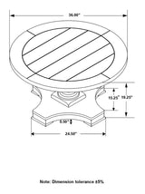 Morello Round Coffee Table with Pedestal Base Coffee