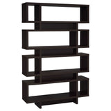 Reid 4-tier Open Back Bookcase Cappuccino