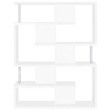 Hoover 5-tier Bookcase White and Chrome