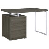 Brennan 3-drawer Office Desk Weathered Grey