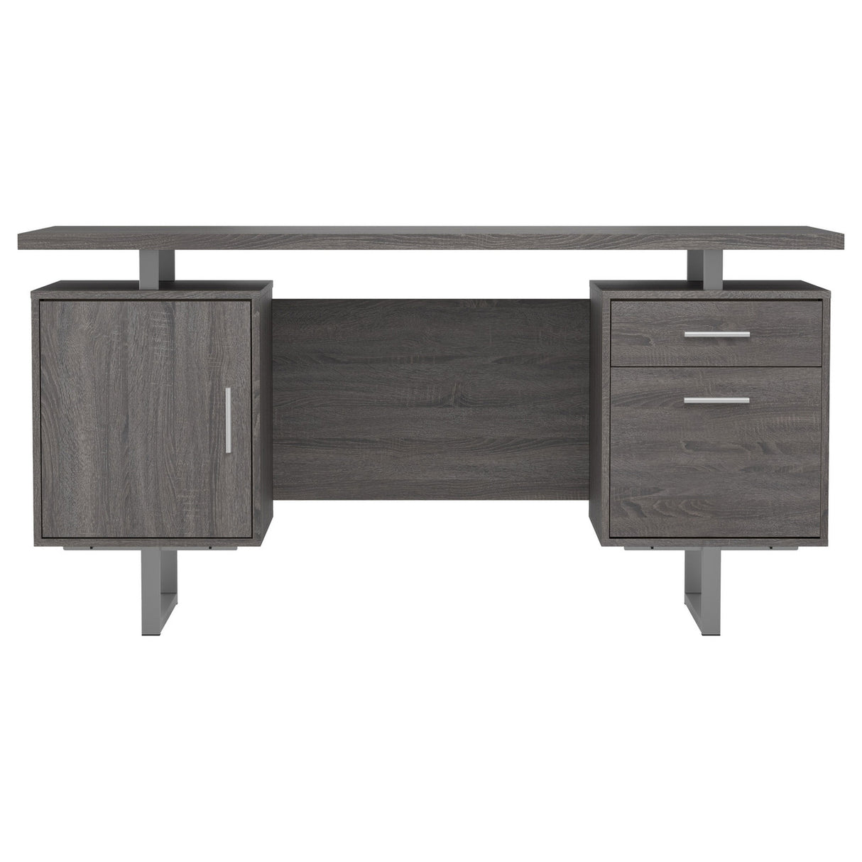 Lawtey Floating Top Office Desk Weathered Grey