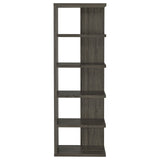 Harrison 5-tier Bookcase Weathered Grey