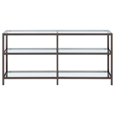 Kate 2-tier Bookcase Black Nickel