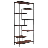 Asher 7-shelf Bookcase Walnut