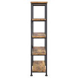 Analiese 4-shelf Bookcase Antique Nutmeg