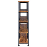 Analiese 4-shelf Open Bookcase Antique Nutmeg