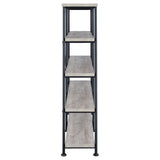 Analiese 4-shelf Open Bookcase Grey Driftwood