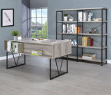 Analiese 4-shelf Open Bookcase Grey Driftwood