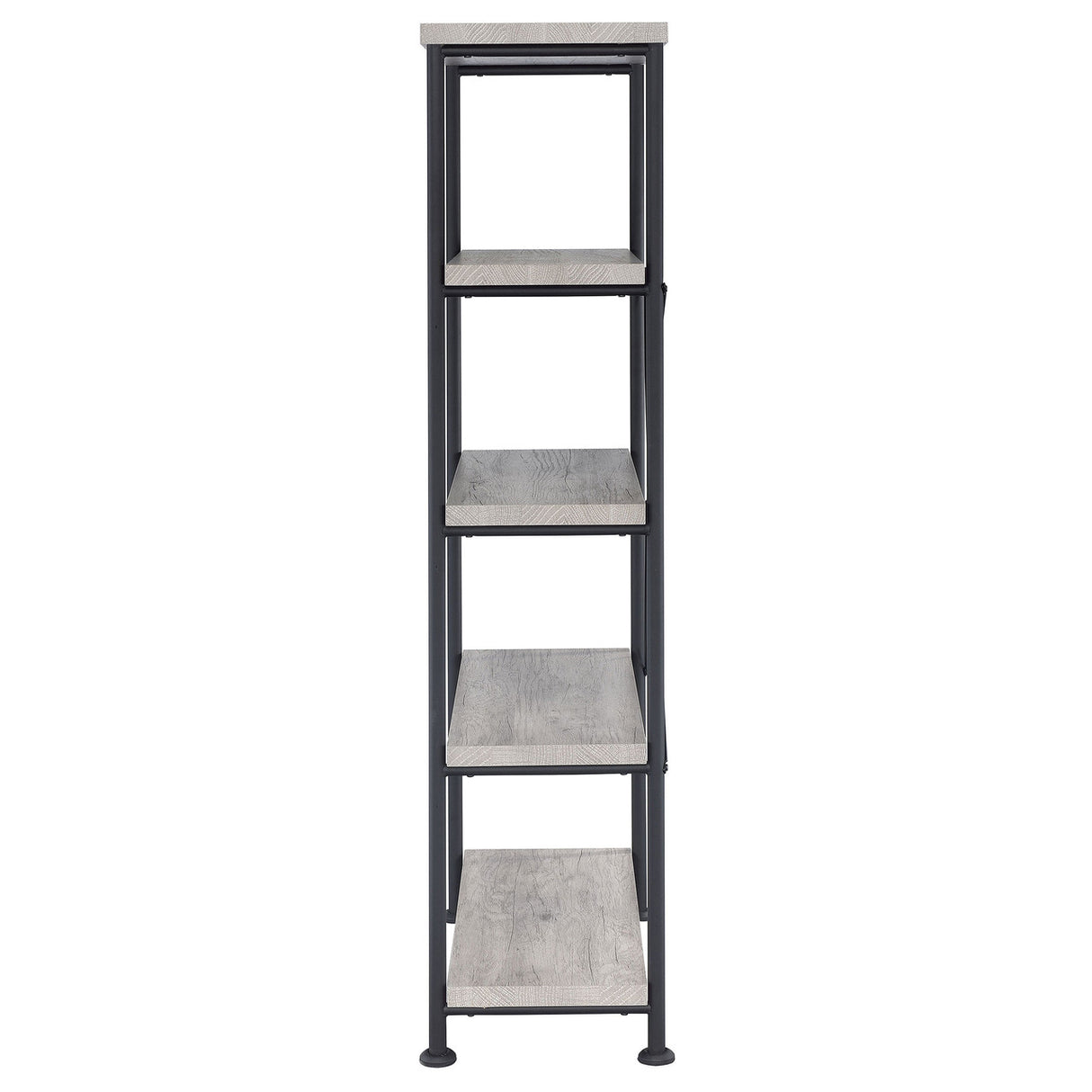 Analiese 4-shelf Bookcase Grey Driftwood