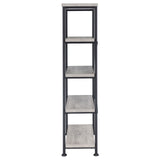 Analiese 4-shelf Bookcase Grey Driftwood