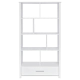 Dylan Rectangular 8-shelf Bookcase (White)