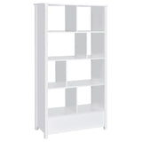 Dylan Rectangular 8-shelf Bookcase (White)