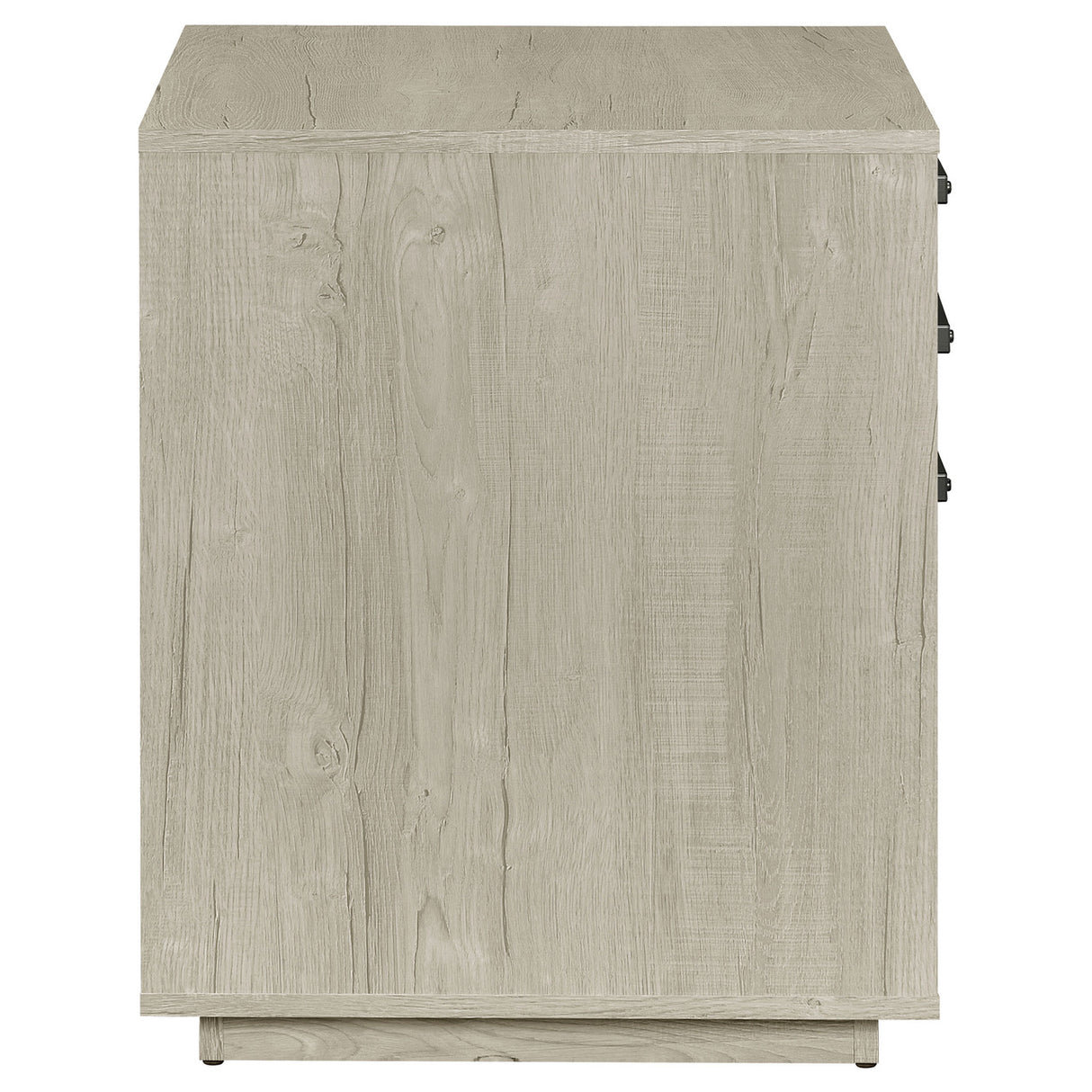 Loomis 3-drawer Square File Cabinet Whitewashed Grey