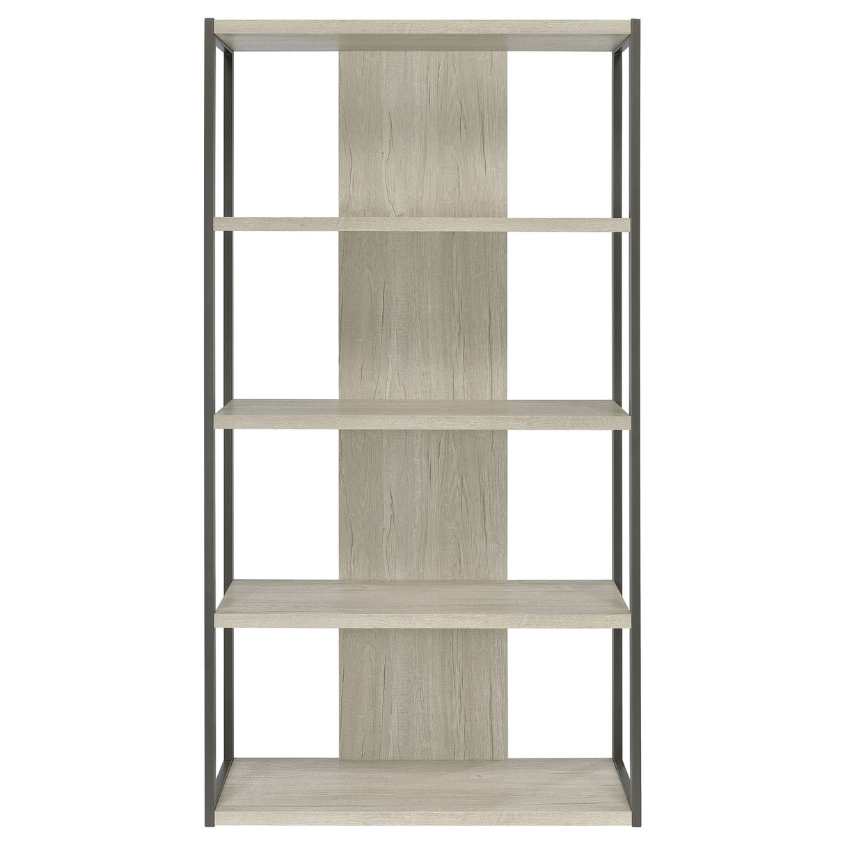 Loomis 4-shelf Bookcase Whitewashed Grey (Grey)