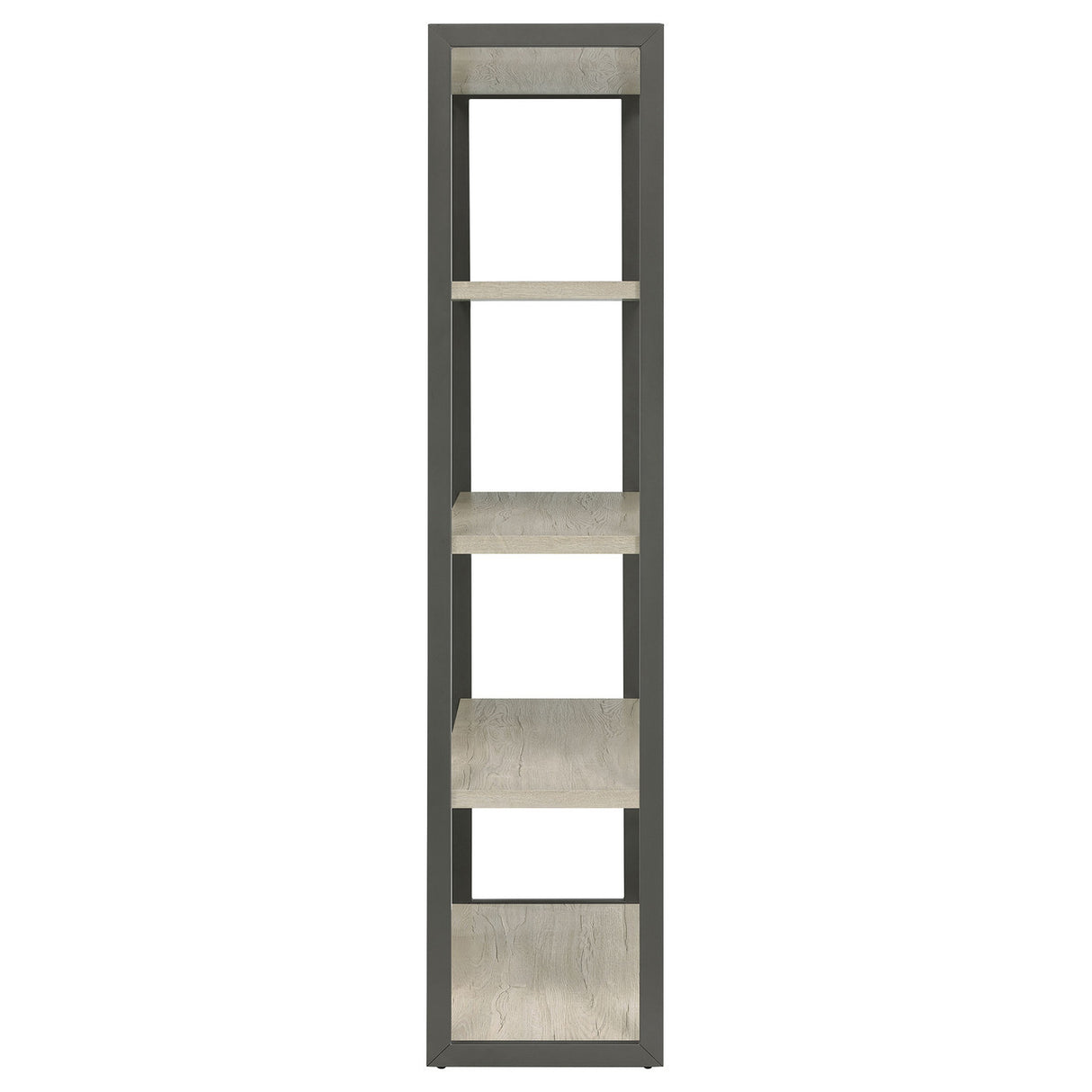 Loomis 4-shelf Bookcase Whitewashed Grey (Grey)