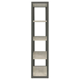 Loomis 4-shelf Bookcase Whitewashed Grey (Grey)